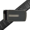 Men's Genuine Leather Sliding Buckle Ratchet Belt MGLBB20 - Bundle Bus
