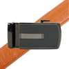 Men's Genuine Leather Sliding Buckle Ratchet Belt MGLBB20 - Bundle Bus