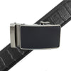 Men's Genuine Leather Sliding Buckle Ratchet Belt MGLBB25 - Bundle Bus