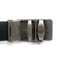 Men's Genuine Leather Sliding Buckle Ratchet Belt MGLBB25 - Bundle Bus