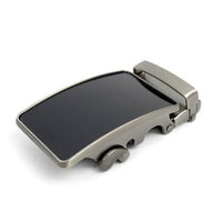 Men's Genuine Leather Sliding Buckle Ratchet Belt MGLBB25 - Bundle Bus