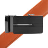 Men's Genuine Leather Sliding Buckle Ratchet Belt MGLBB27 - Bundle Bus