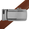Men's Genuine Leather Sliding Buckle Ratchet Belt- MGLBB28 - Bundle Bus