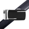 Men's Genuine Leather Sliding Buckle Ratchet Belt MGLBB30 - Bundle Bus