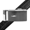 Men's Genuine Leather Sliding Buckle Ratchet Belt MGLBB35 - Bundle Bus