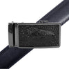 Men's Genuine Leather Sliding Buckle Ratchet Belt MGLBB40 - Bundle Bus