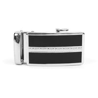 Men's Genuine Leather Sliding Buckle Ratchet Belt MGLBB43 - Bundle Bus