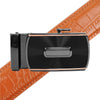 Men's Genuine Leather Sliding Buckle Ratchet Belt MGLBB46 - Bundle Bus