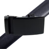 Men's Genuine Leather Sliding Buckle Ratchet Belt - MGLBB53 - Bundle Bus