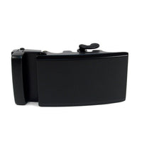 Men's Genuine Leather Sliding Buckle Ratchet Belt - MGLBB53 - Bundle Bus