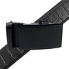 Men's Genuine Leather Sliding Buckle Ratchet Belt - MGLBB53 - Bundle Bus