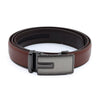 Men's Genuine Leather Sliding Buckle Ratchet Belt-MGLBB67 - Bundle Bus