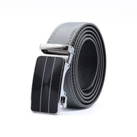 Men's Genuine Leather Sliding Buckle Ratchet Belt-MGLBB68 - Bundle Bus