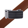 Men's Genuine Leather Sliding Buckle Ratchet Belt-MGLBB68 - Bundle Bus