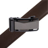 Men's Genuine Leather Sliding Buckle Ratchet Belt-MGLBB69 - Bundle Bus