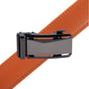 Men's Genuine Leather Sliding Buckle Ratchet Belt-MGLBB69 - Bundle Bus