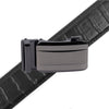 Men's Genuine Leather Sliding Buckle Ratchet Belt-MGLBB70 - Bundle Bus