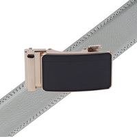 Men's Genuine Leather Sliding Buckle Ratchet Belt-MGLBB71 - Bundle Bus