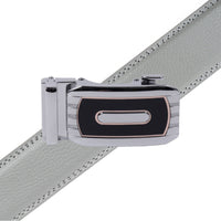 Men's Genuine Leather Sliding Buckle Ratchet Belt-MGLBB73 - Bundle Bus