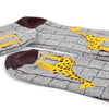 Men's Giraffe Novelty Socks - NVS19563-GRY - Bundle Bus