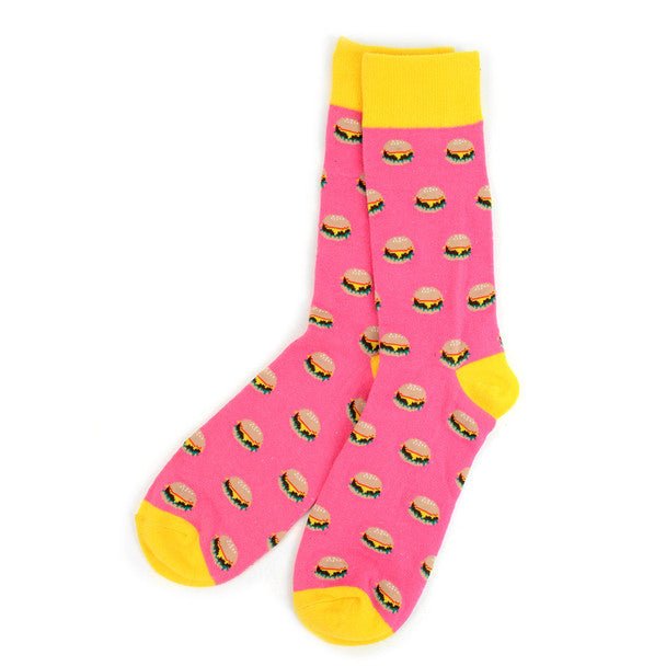Men's Hamburger Novelty Socks - NVS1925 - Bundle Bus