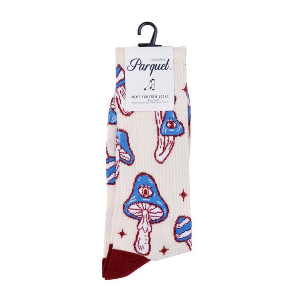 Men's Magic Mushroom Novelty Socks - NVPS2036-BL - Bundle Bus