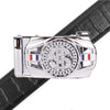 Men's Money Rotating Bling Ratchet Belt-MGLBB62-SIL - Bundle Bus