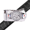 Men's Money Rotating Bling Ratchet Belt-MGLBB62-SIL - Bundle Bus