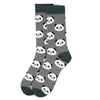Men's Panda Novelty Socks NVS1785-GRY - Bundle Bus