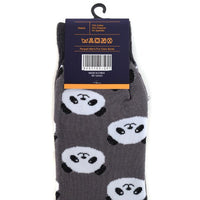 Men's Panda Novelty Socks NVS1785-GRY - Bundle Bus