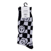 Men's Smiley Checkerboard Novelty Socks-NVPS2034 - Bundle Bus