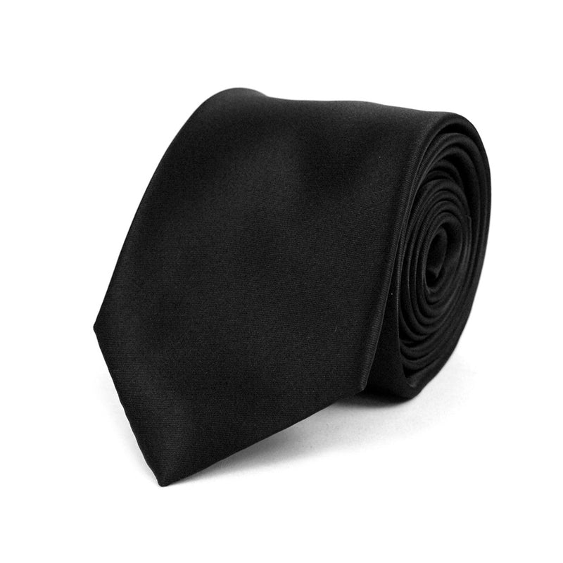 Men's Solid Color Premium Quality Formal Ties with Decorative Tipping - MPW7308 - Bundle Bus