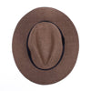 Men's S/S Flat Brim Black Banded Fashion Fedora hat-FSS17137 - Bundle Bus