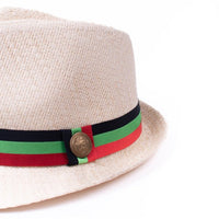 Men's S/S Pan African Flag Banded Fashion Fedora Hat - FSS17130 - Bundle Bus
