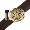 Men's Star Rotating Bling Ratchet Belt-MGLBB63-GD - Bundle Bus