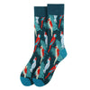 Men's Tropical Birds Novelty Socks - NVS19584 - Bundle Bus
