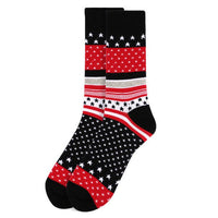 Men's USA Patriotic Novelty Socks NVS1737 - Bundle Bus