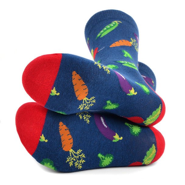 Men's Vegetables Novelty Socks - NVS19554-CHAR - Bundle Bus