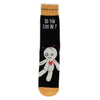 Men's Voodoo Doll Halloween Novelty Socks - NVS19518-BK - Bundle Bus