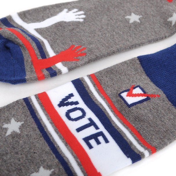 Men's Vote Novelty Socks - NVS19565-GRY - Bundle Bus