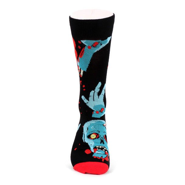 Men's Zombie Novelty Socks - NVS19512-BK - Bundle Bus