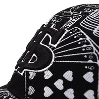 $ Money Black & White Flex-Fit 3D Embroidered Baseball Cap, Hat EBC10310 - Bundle Bus