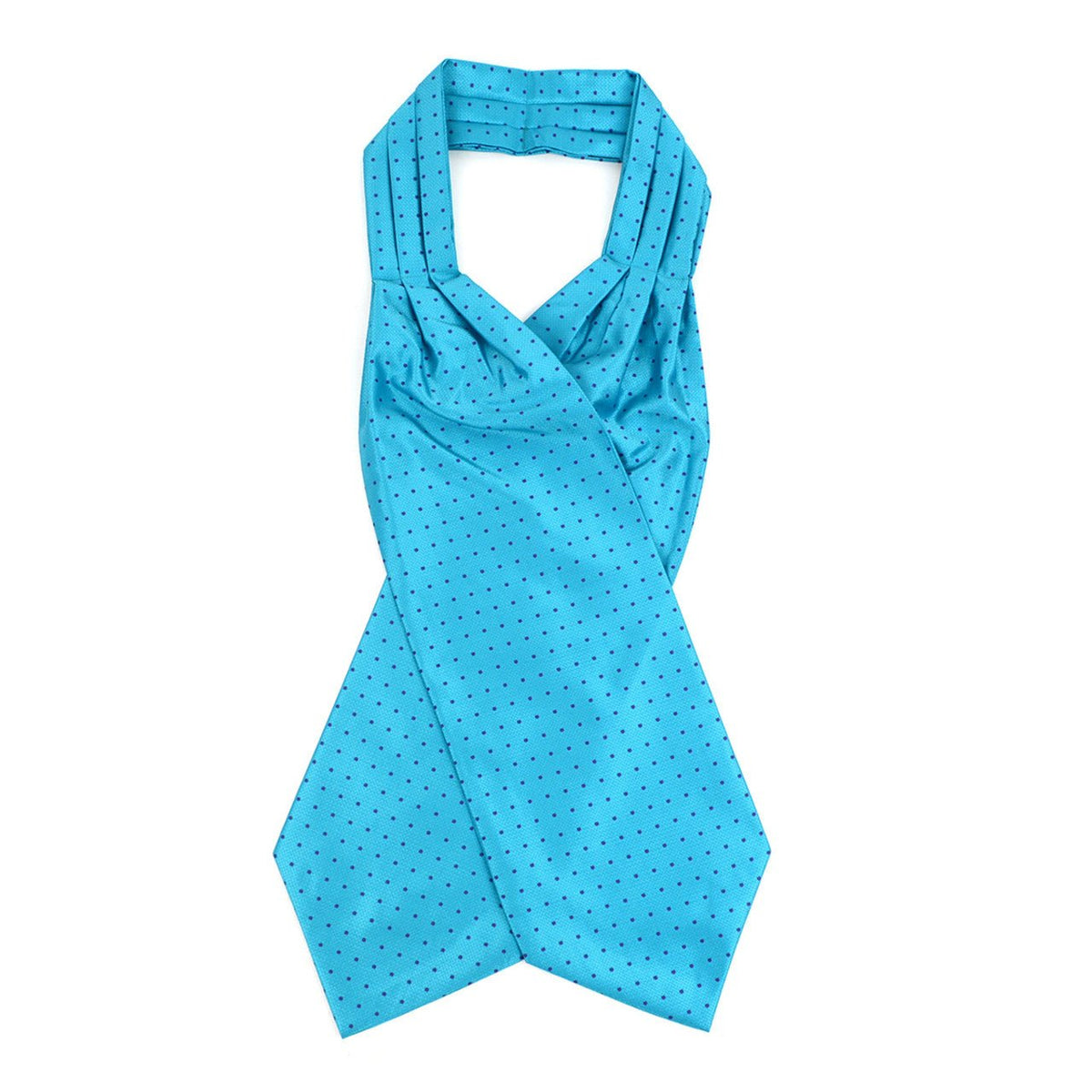 Polka Dots Pattern Microfiber Poly Woven Ascot With Hooks - PPA1714 - Bundle Bus