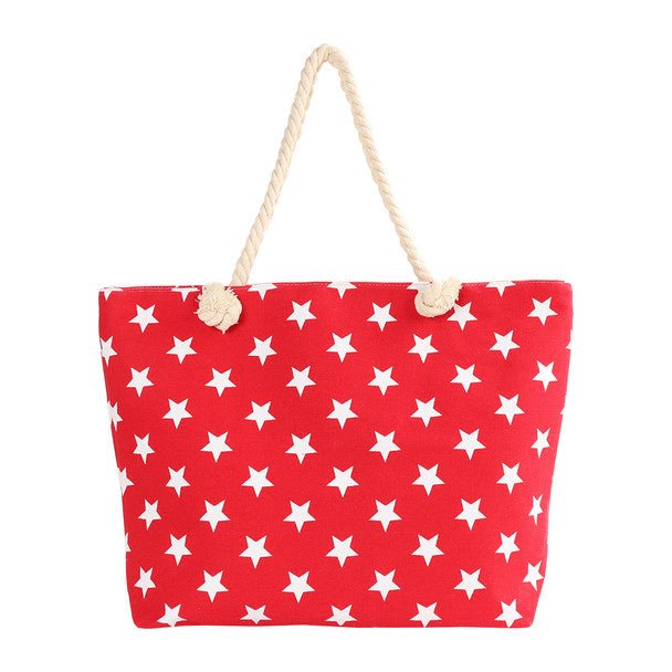 Red Stars Ladies Tote Bag - LTBG1227-RD - Bundle Bus