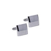Silver Border Square Cufflinks-CL1828 - Bundle Bus