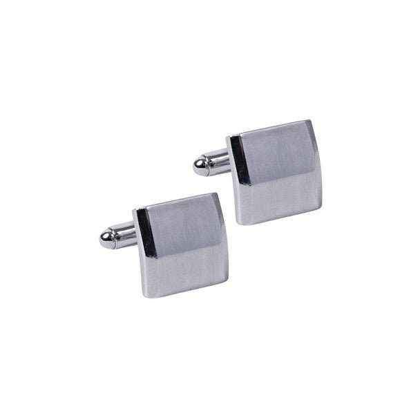 Silver Border Square Cufflinks-CL1828 - Bundle Bus