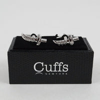 Silver Pirate Dagger Sword Novelty Cufflink NCL1705-1 - Bundle Bus