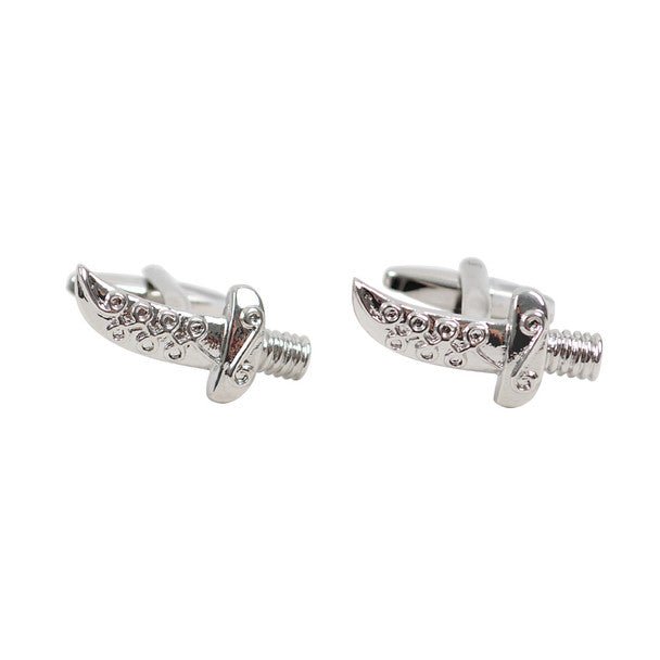 Silver Pirate Dagger Sword Novelty Cufflink NCL1705-1 - Bundle Bus