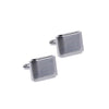 Silver Rectangle with Step Down Ridge Cufflinks-CL1832 - Bundle Bus