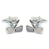 Silver-tone "Golf" Brass Novelty Cufflink - Bundle Bus